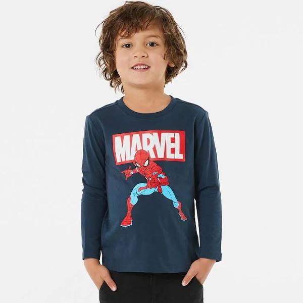 Kmart Long Sleeve Spider-Man License T-shirt-Spiderman Size: 5