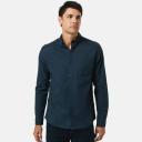 Kmart Long Sleeve Stretch Oxford Shirt in Light Blue Size: XL