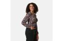 Kmart Long Sleeve Tie Front Crop Top-Red Ditsy Size: 16