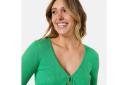 Kmart Long Sleeve True Knit Tie Front Top-Kel Green Size: 18