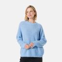 Kmart Loose Knit Jumper-Blu Mrl Size: 6-8
