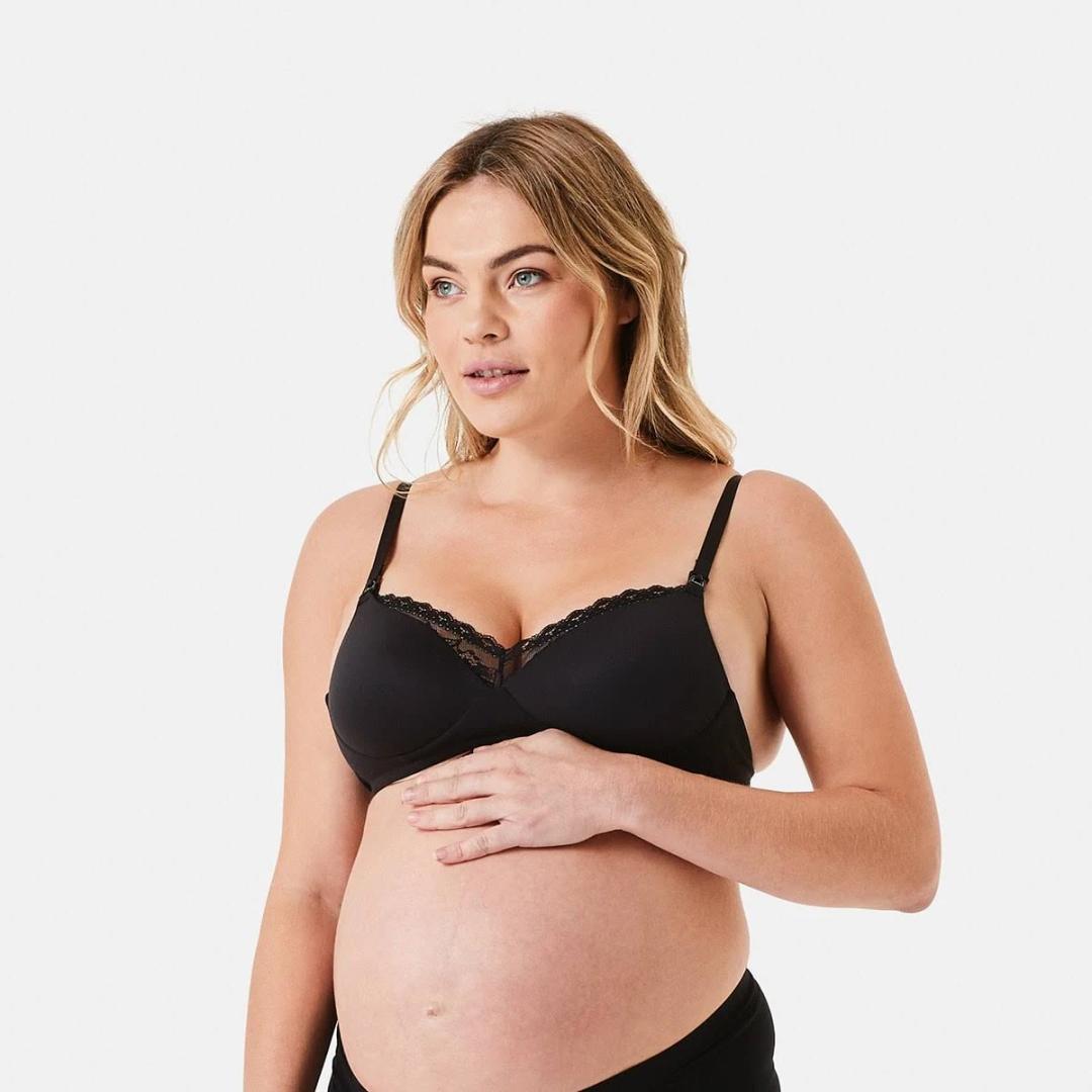 Kmart Maternity Wirefree T-Shirt Bra-Black Size: 12DD, Price History &  Comparison