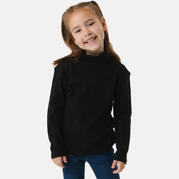 Kmart Plain Skivvy Top-Kma Black Size: 5