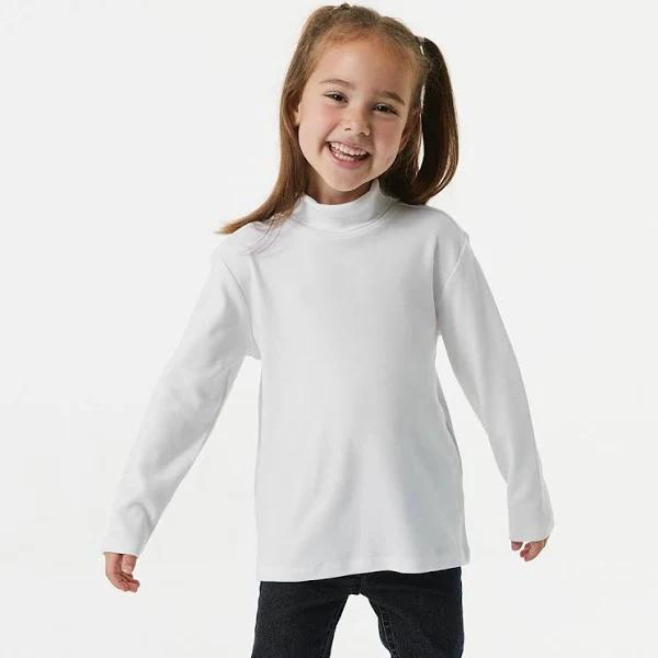 Kmart Plain Skivvy Top-Kma White Size: 3