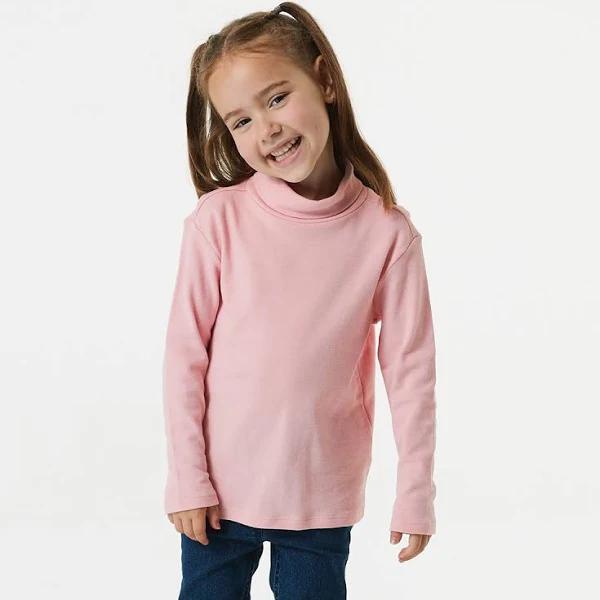 Kmart Plain Skivvy Top-Silvr Pink Size: 9