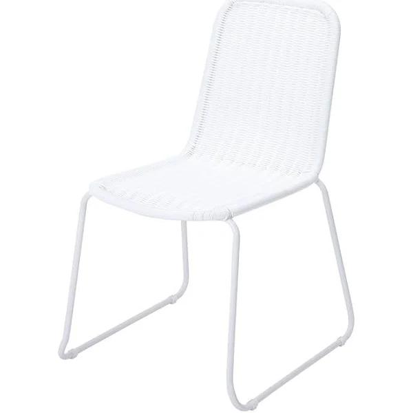 Kmart Positano Woven Dining Chair in White Price History Comparison Alerts