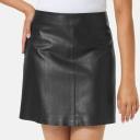 Kmart PU Mini skirt-Black Size: 8