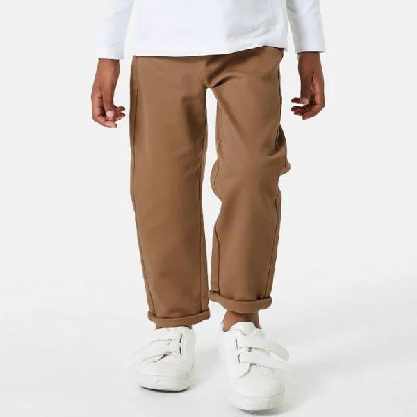 Kmart Pull On Chino Pants-Coco Brown Size: 1