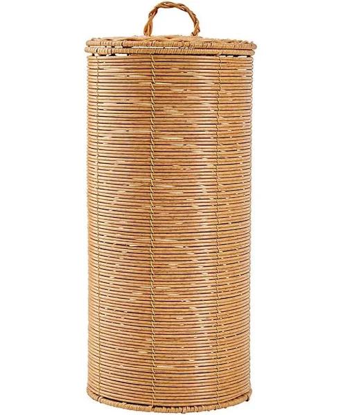 Kmart Rattan Look Toilet Roll Holder With Lid Price History Comparison Alerts