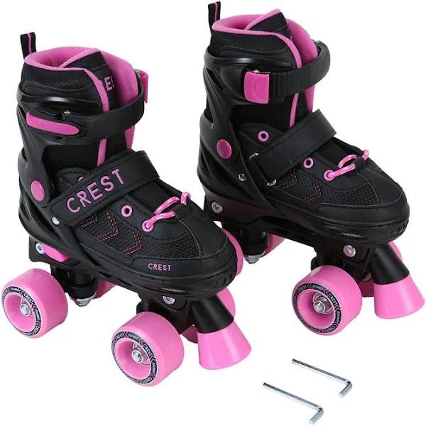 Kmart Roller Skates-Black & Pink, 13 to 2