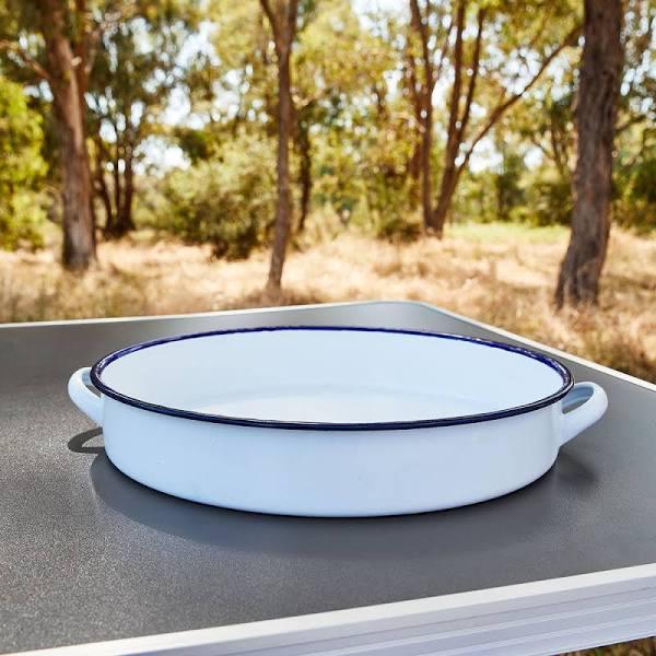 Kmart Round Enamel Tray With Sides Size 3L Price History Comparison Alerts BuyWisely