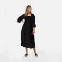 Kmart Shirred Bodice Dress-Black Size: 12