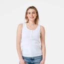 Kmart Sleeveless Button Placket Tank Top-White Size: 20
