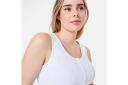 Kmart Sleeveless Button Placket Tank Top-White Size: 20