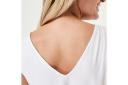 Kmart Sleeveless Double V-Neck Drape Tank Top-White Size: 16