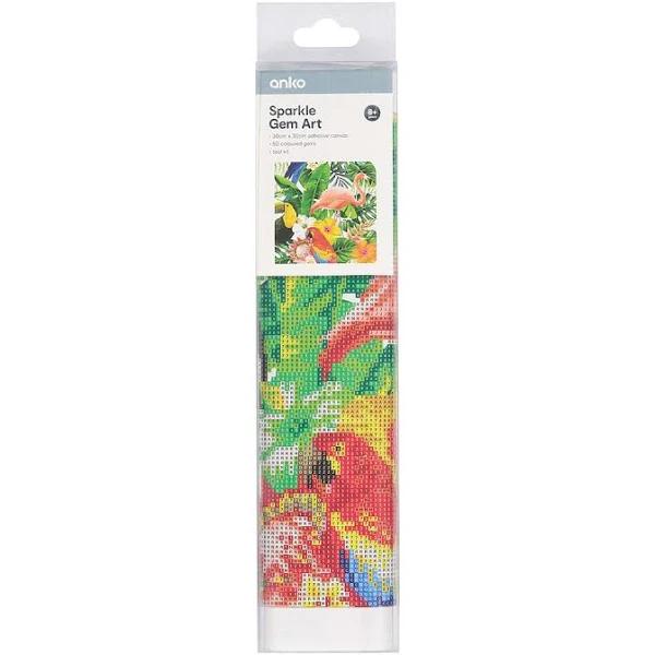 Kmart Sparkle Gem Art-Flamingo