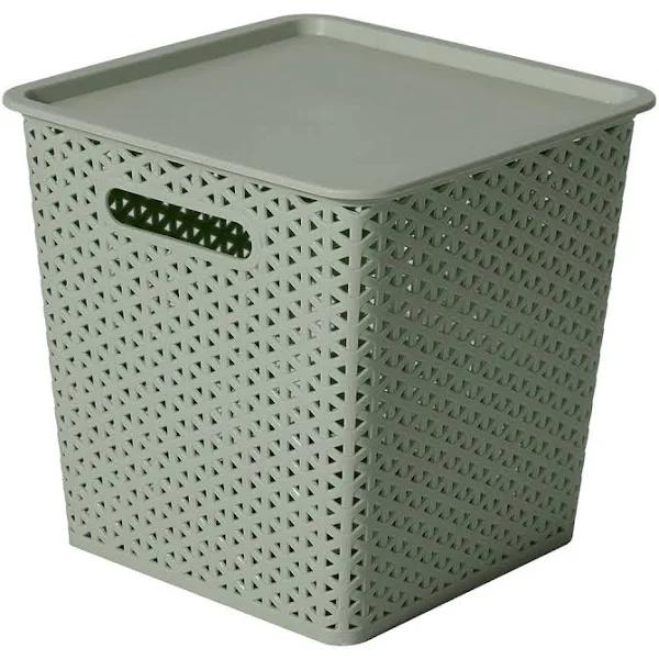 Kmart Square Container with Lid in Green
