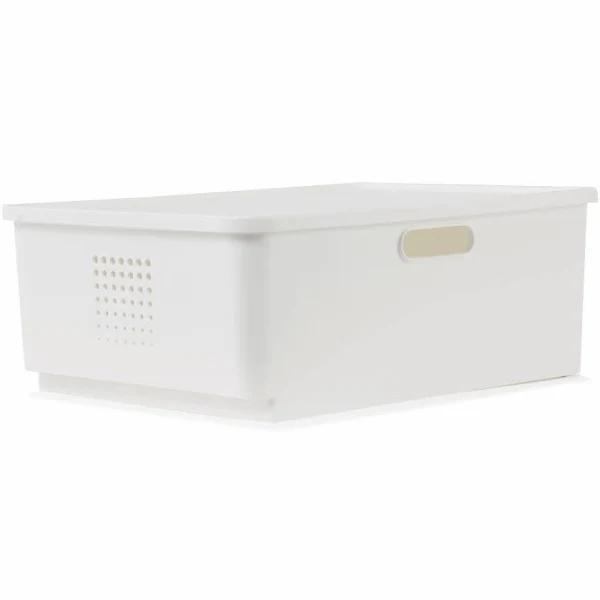 Kmart Storage Bin with Lid-Medium, White