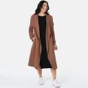 Kmart Trench Look Coatigan-Black Size: 18