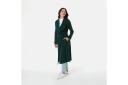 Kmart Trench Look Coatigan-Drk Forest Size: 14