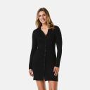 Kmart True Knit Collar Mini Knitwear Dress-Black Size: 18