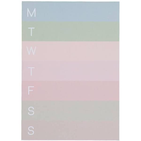 Kmart Weekly Desk Pad in Stripe