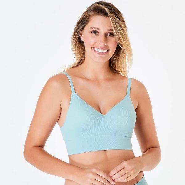 Kmart Wirefree Seamfree T-Shirt Bra-Smky Blue Size: 12B