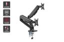 Kogan Full Motion Gas Spring Dual Monitor Mount (Ostia Series - Black)