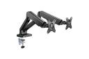 Kogan Full Motion Gas Spring Dual Monitor Mount (Ostia Series - Black)