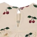 Konges Slojd Girls Organic Cotton Chleo Frill Dress in 12 Mths Ivory