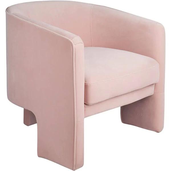 Kylie Occasional Chair - Blush Velvet