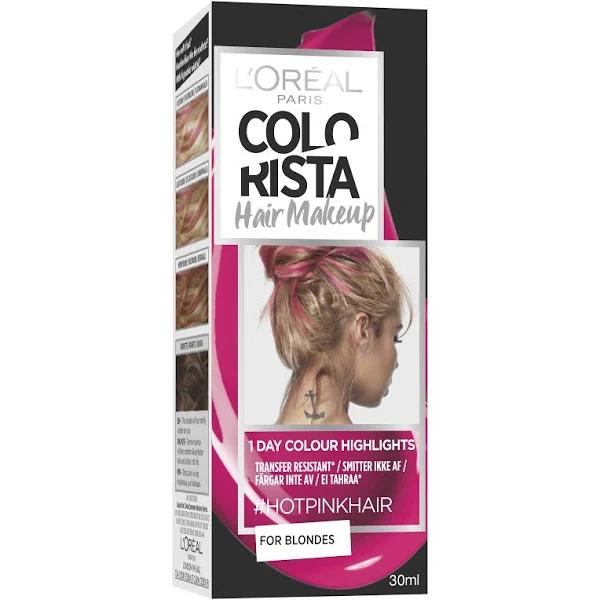 L'Oreal Paris Colorista Hair Makeup 1 Day Colour 30ml Hot Pink