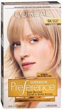 L'Oreal - Superior Preference Fade Defying Color 9A Light Ash Blonde - 1 Application