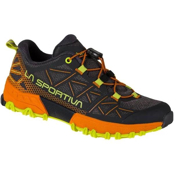 La Sportiva Bushido II Trail Running Shoes Black Orange Yellow Children - 33