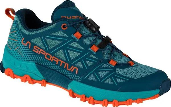 La Sportiva Bushido II Trail Running Shoes Blue Orange Kids - 28
