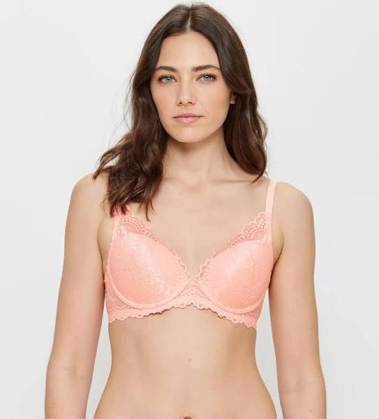 Lace Underwire Plunge Bra