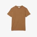 Lacoste - Classic Crew Neck Pima T-Shirt in Brown