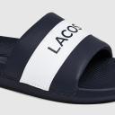 Lacoste Croco Sliders Navy