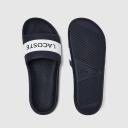 Lacoste Croco Sliders Navy