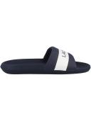 Lacoste Croco Sliders Navy