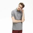 Lacoste Embroidered Crododile Polo Shirt, Size XL, Grey