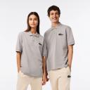 Lacoste Embroidered Crododile Polo Shirt, Size XL, Grey