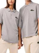 Lacoste Embroidered Crododile Polo Shirt, Size XL, Grey