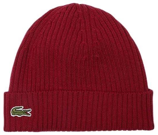 Lacoste Essentials Ribbed Wool Beanie