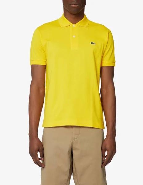 Lacoste L 12.12 Short Sleeve Polo Shirt Bright Yellow - L