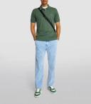 Lacoste L 12.12 Short Sleeve Polo Shirt Dark Green White - XS
