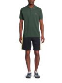 Lacoste L 12.12 Short Sleeve Polo Shirt Dark Green White - XXL