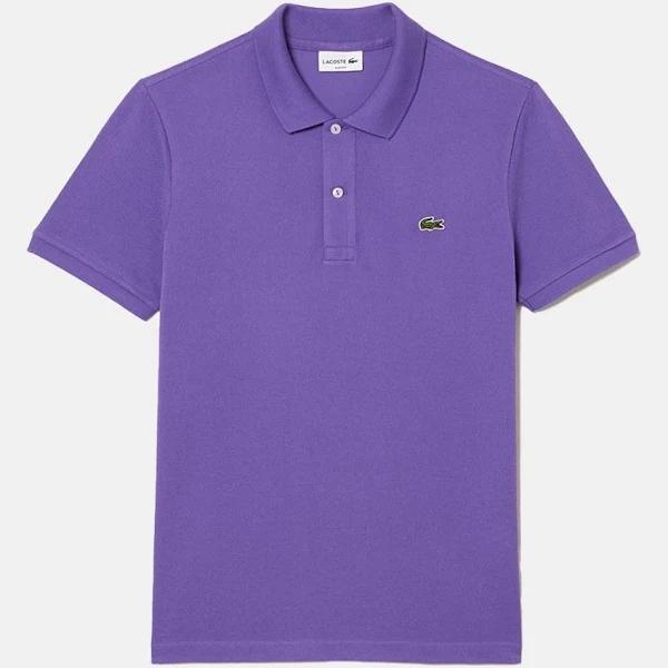 Lacoste L 12.12 Short Sleeve Polo Shirt Lilac Green - M