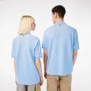 Lacoste Loose Fit Short Sleeve Polo Shirt Pale Blue - S