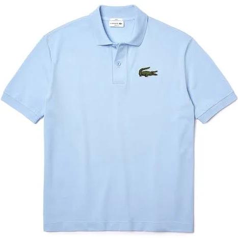 Lacoste Loose Fit Short Sleeve Polo Shirt Pale Blue - S